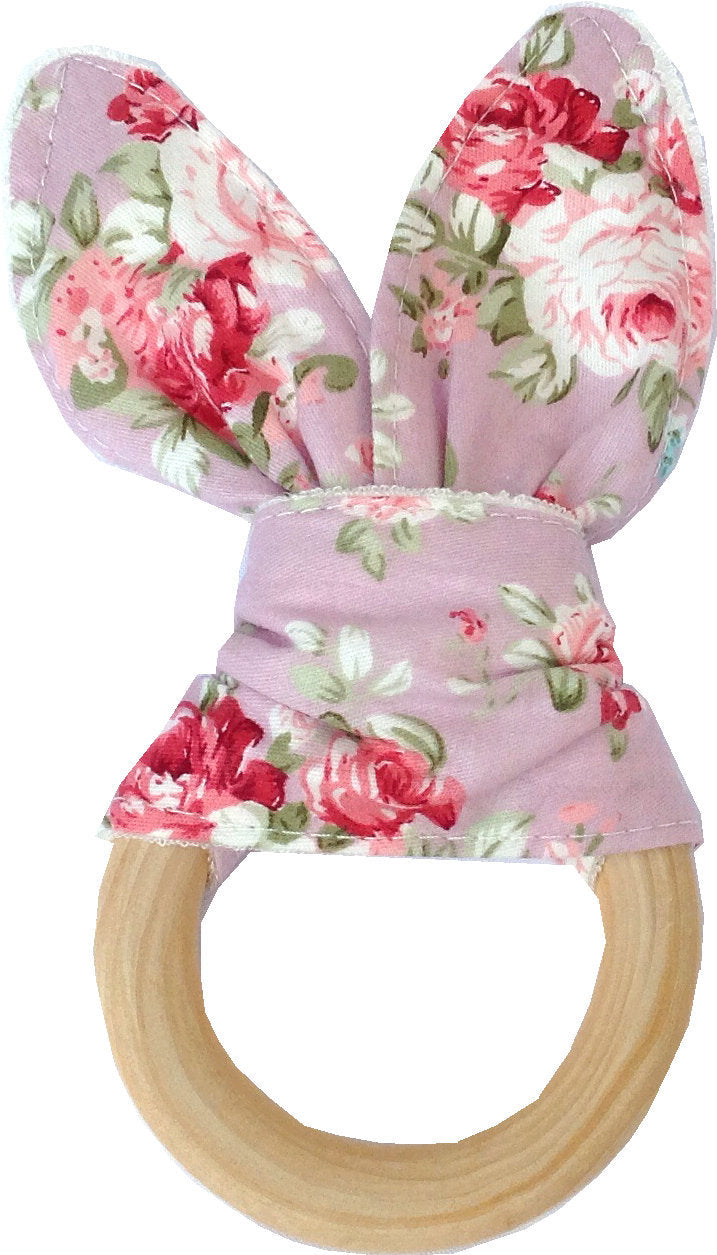 Baby Bunny Bitring-safe Organic Wood Teeth Ring