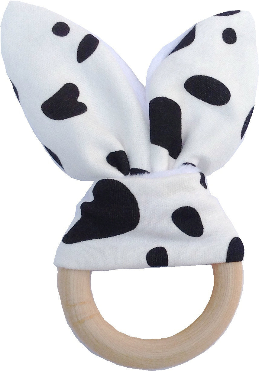 Baby Bunny Bitring-safe Organic Wood Teeth Ring