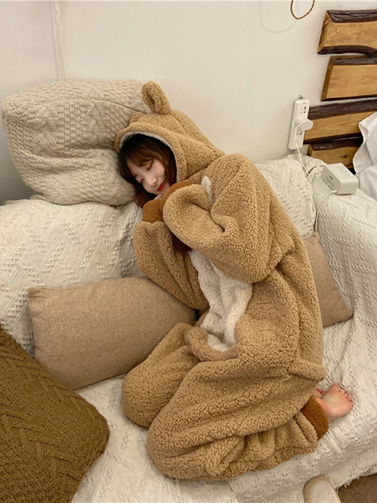 Plush bear pajamas