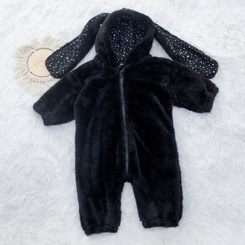 Rabbit Baby Jumpsuit Plush Thickening