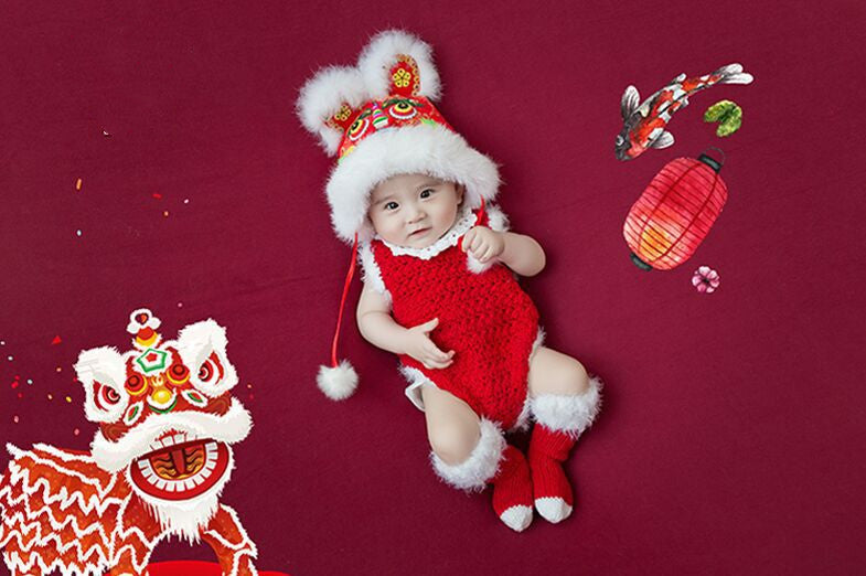 Children's Photography Costumes Full Moon Hundred Days Baby Photo Costumes