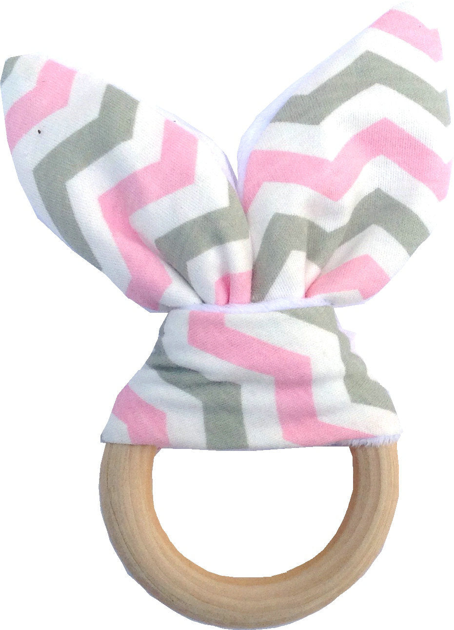 Baby Bunny Bitring-safe Organic Wood Teeth Ring
