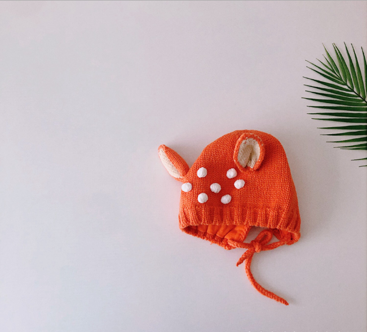 Cute Bunny Ears Baby Knitted Pullover Hat