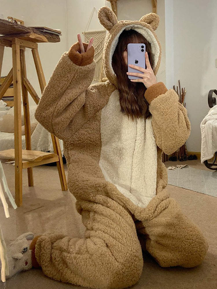 Plush bear pajamas