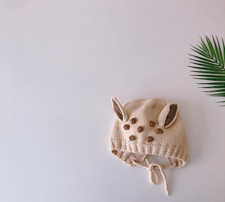 Cute Bunny Ears Baby Knitted Pullover Hat