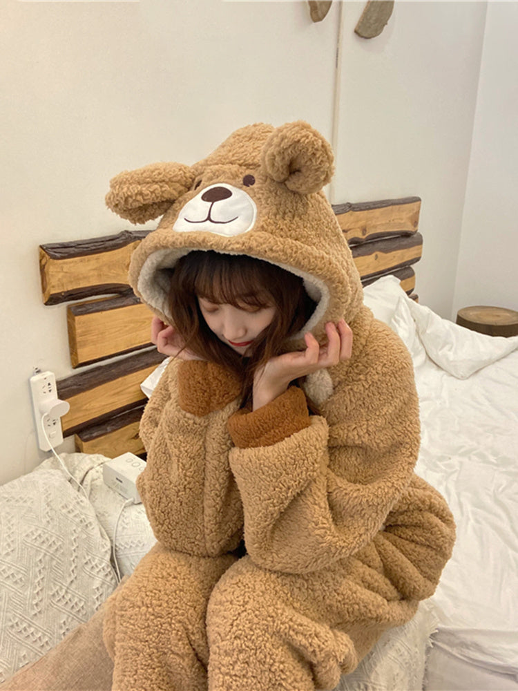 Plush bear pajamas
