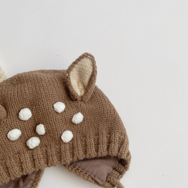 Cute Bunny Ears Baby Knitted Pullover Hat