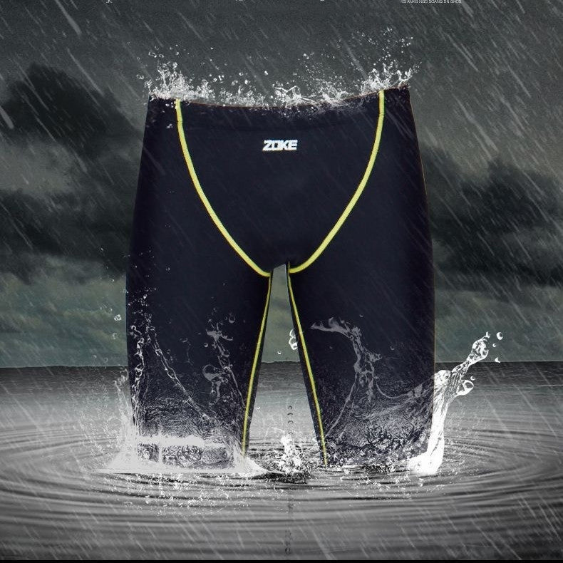 Five-Point Swimming Trunks Men's Professional Racing Swimming Trunks