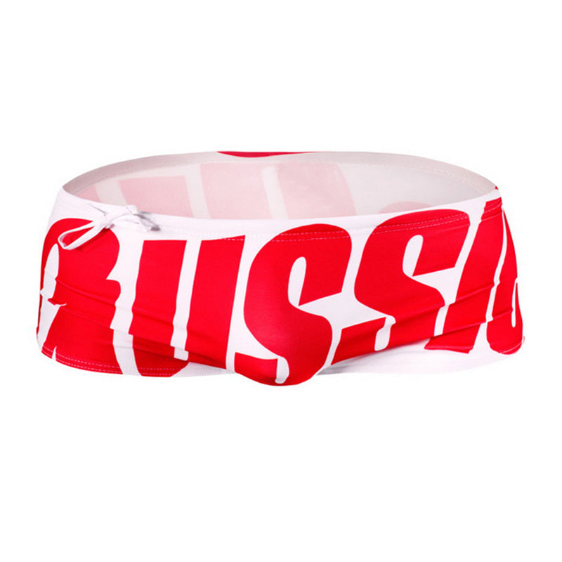 Letter Swimming Trunks Boxer Swimming Trunks Men's Swimming Trunks Trendy Fashionable Man Hot Spring Cross-border Men's Swimming Trunks