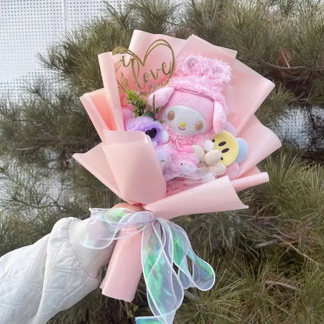 Plush Dolls Flower Bouquet