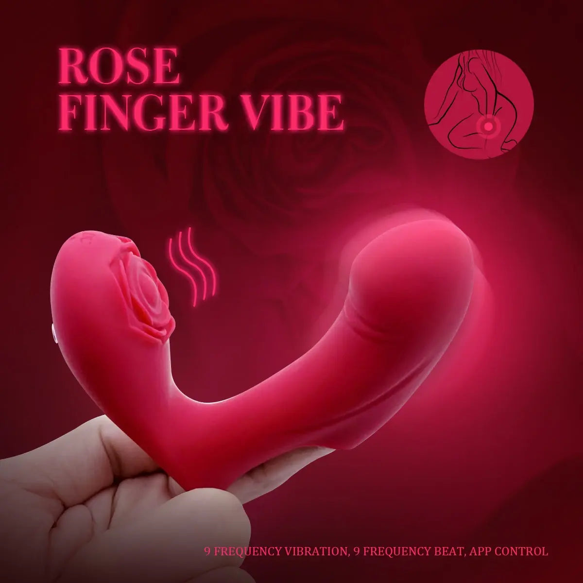 Rose Finger Gloves G Spot Orgasm Massage Clit Stimulate Female Electric Powered Masturbator Vibrator Adult Sex Toys For Women