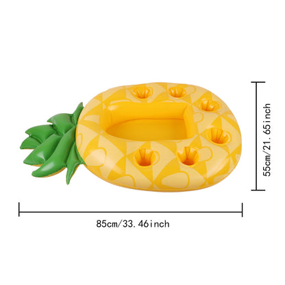 Inflatable Cup Holder Pineapple Drink Holder Swimming Pool Float Bathing Pool Toy Party Decoration Bar Coasters