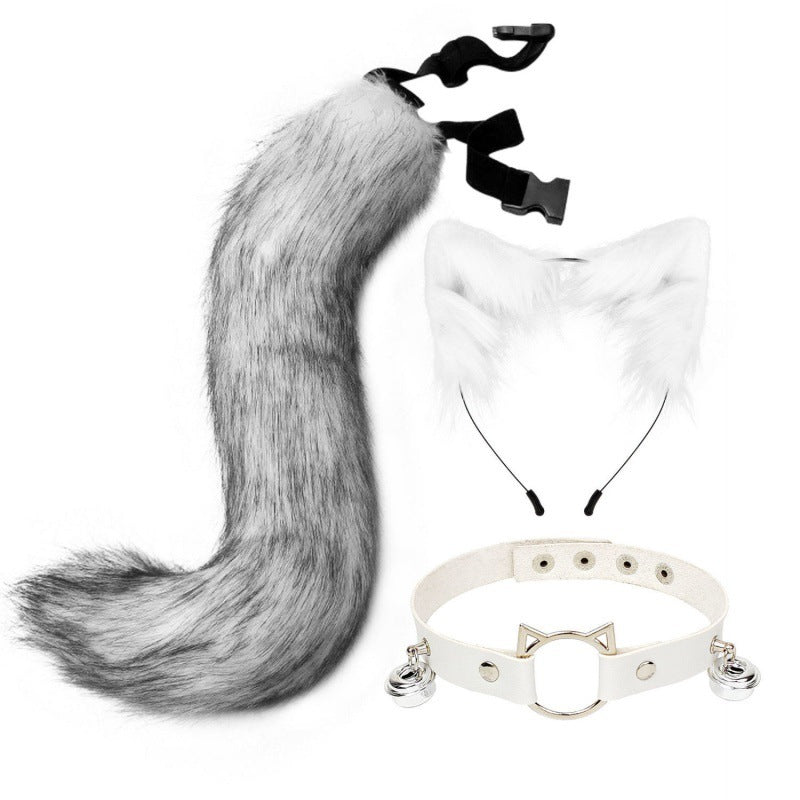 Ear Cat Tail Set Hair Hoop