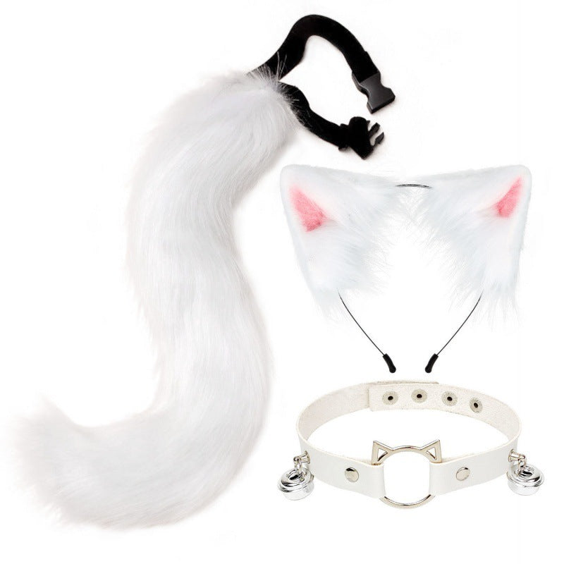 Ear Cat Tail Set Hair Hoop