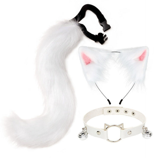 Ear Cat Tail Set Hair Hoop