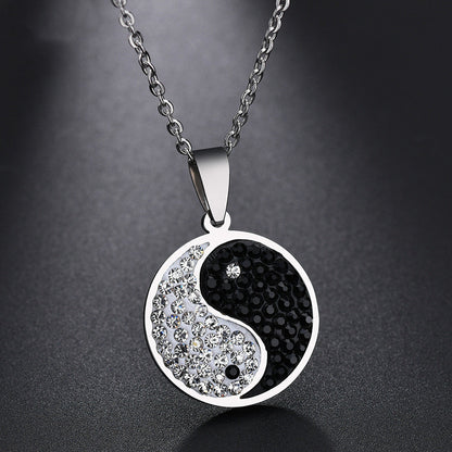 Yin Yang Tai  Titanium Steel Necklace