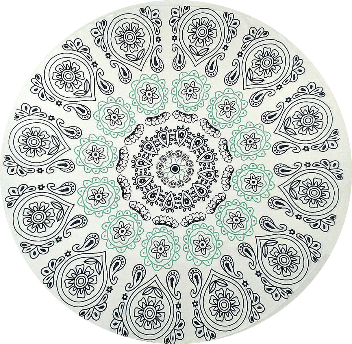 Round beach towel