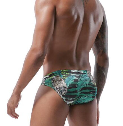 Man Leopard Swimsuit Trunks Swimsuit Male Swimsuit Briefs