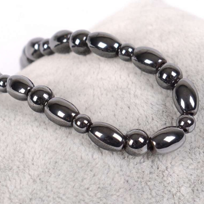 Black magnetic anklet