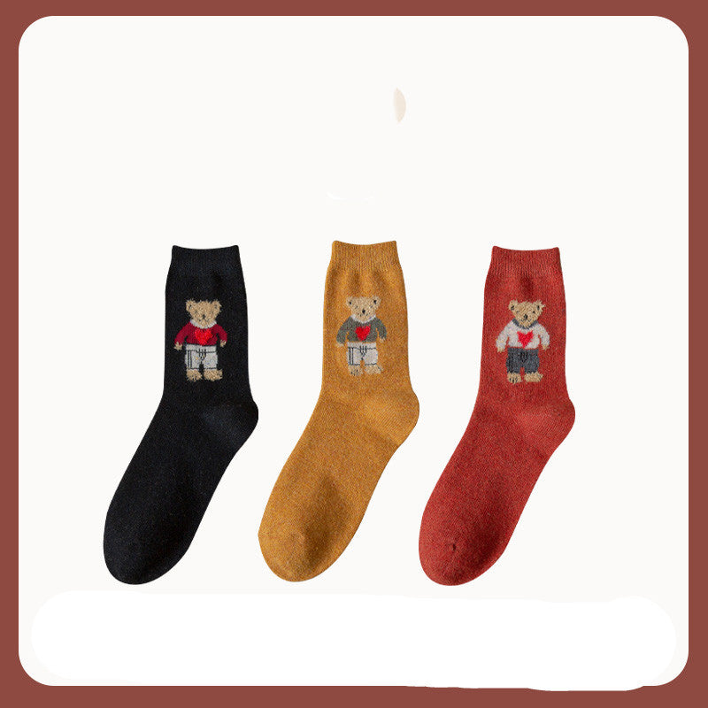 Japanese bear socks