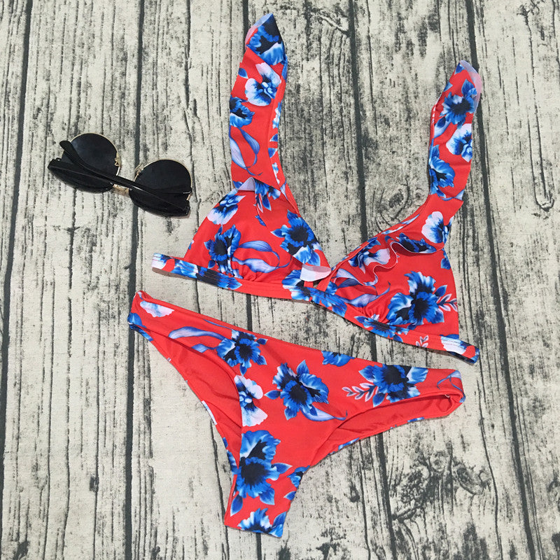 Bikini ruffle swimsuit