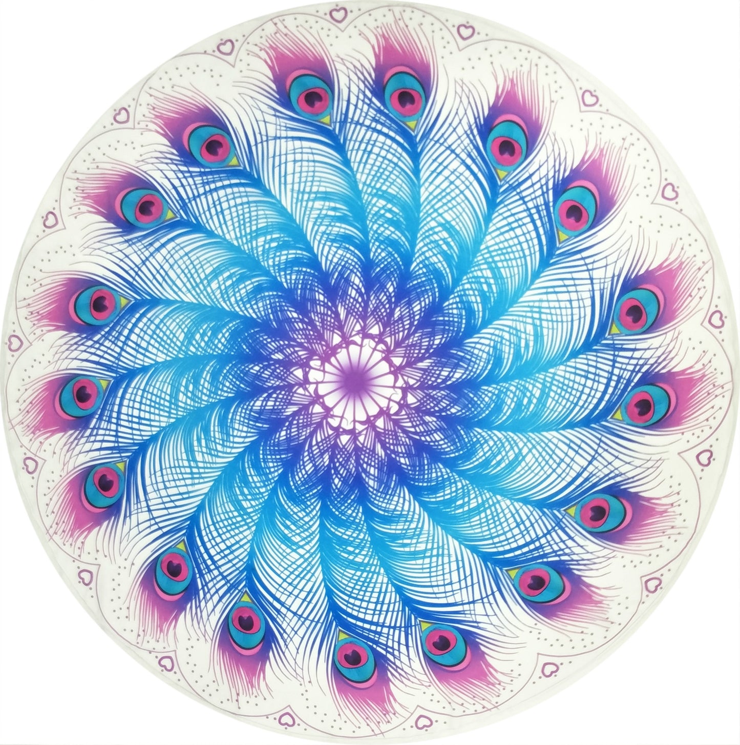 Round beach towel