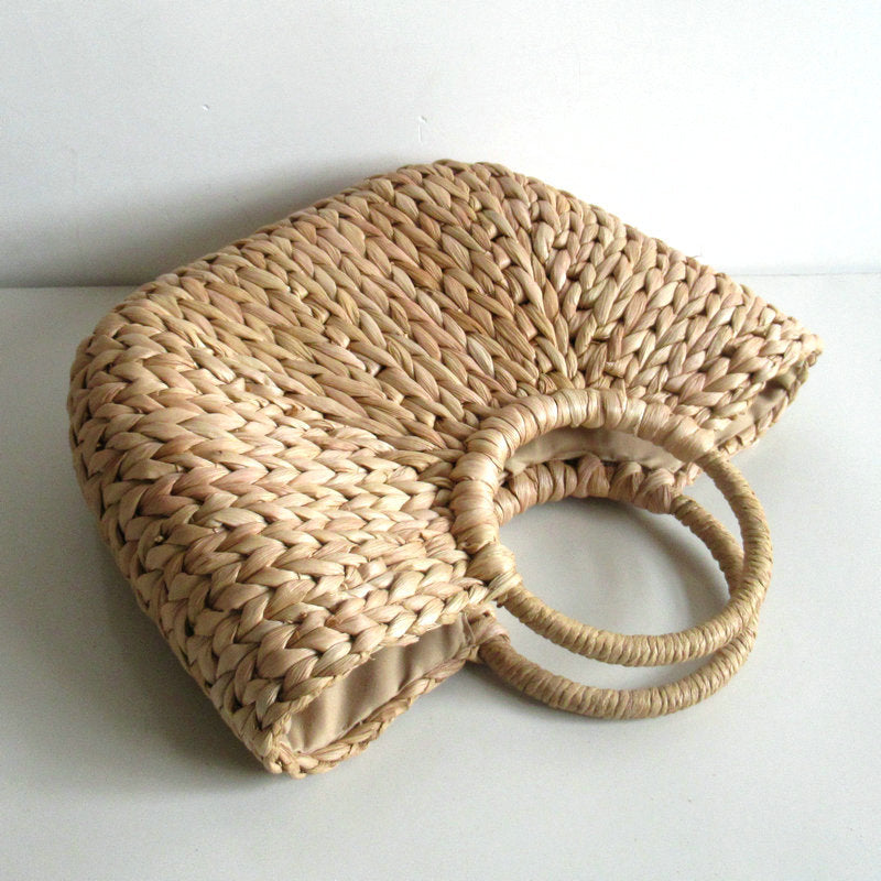 Bamboo Woven Oval Basket Creative Eggs Basket Fruit Bread Snacks Basket Easter Props