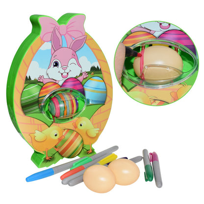 Easter DIY Painted Egg Painting Easter Decorations Art Machine Basket Stuffers Drawing Board Playing with Turtle