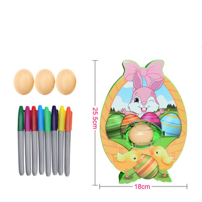 Easter DIY Painted Egg Painting Easter Decorations Art Machine Basket Stuffers Drawing Board Playing with Turtle