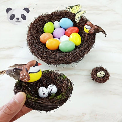 Easter Bird's Nest Egg Decoration Simulation Cute Small Ornaments