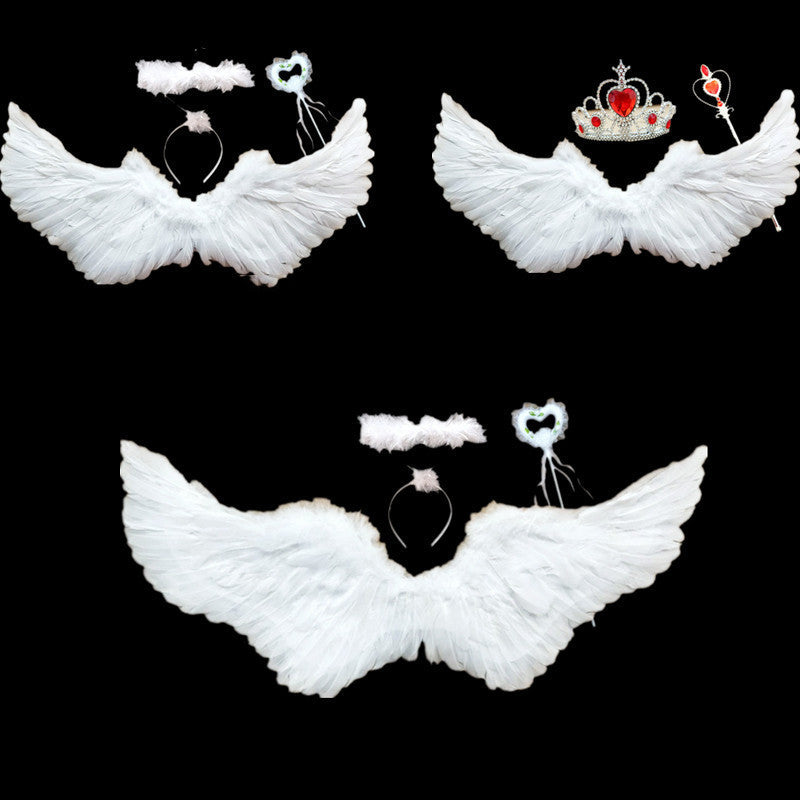 Feather Wings Factory Direct Sales New Swallow-Shaped Angel Feather Wings Angel Wings Wings Props Stage Props