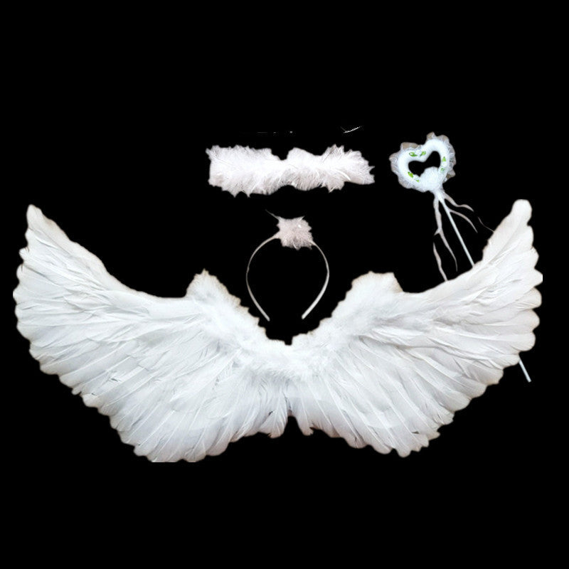 Feather Wings Factory Direct Sales New Swallow-Shaped Angel Feather Wings Angel Wings Wings Props Stage Props