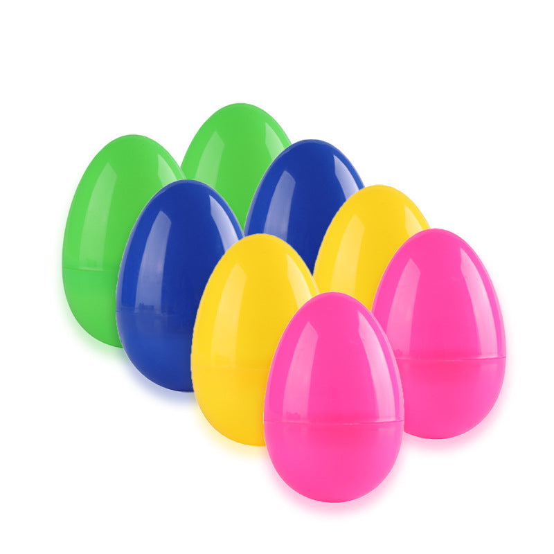 60Pcs Fillable Plastic Easter Egg Hunt Party Supply Pack Assorted Color Plastic Eggs