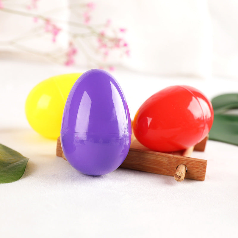 60Pcs Fillable Plastic Easter Egg Hunt Party Supply Pack Assorted Color Plastic Eggs