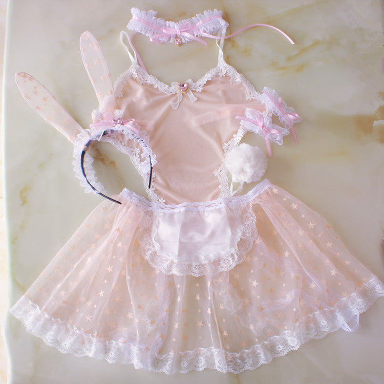 Bunny Girl Suit Pajamas Lace One-piece Lingerie