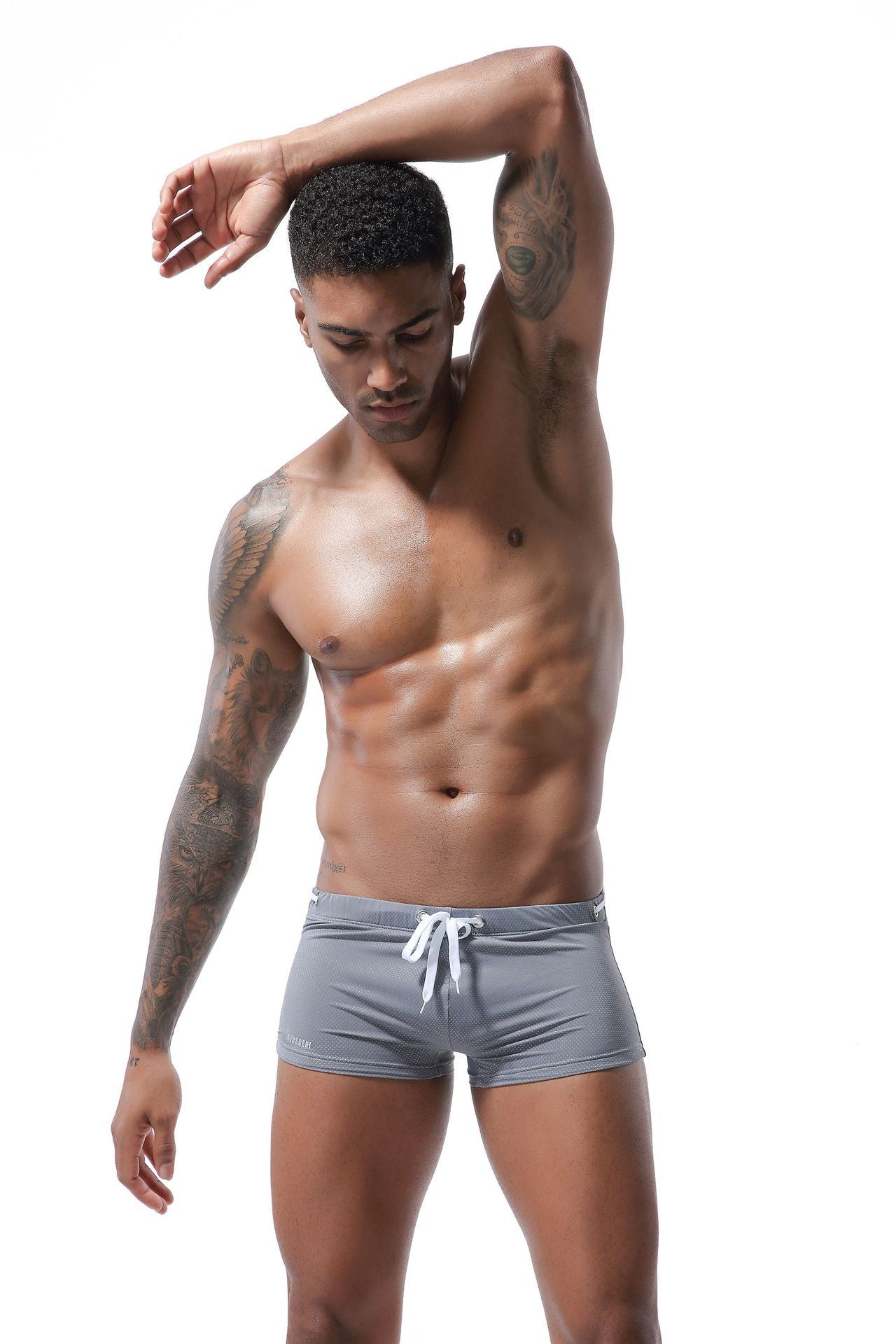 Low Waist Boxer Swimming Trunks Wholesale Men's Swimming Trunks