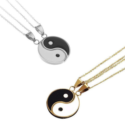 Bagua Yin Yang Pendant Couple Necklace