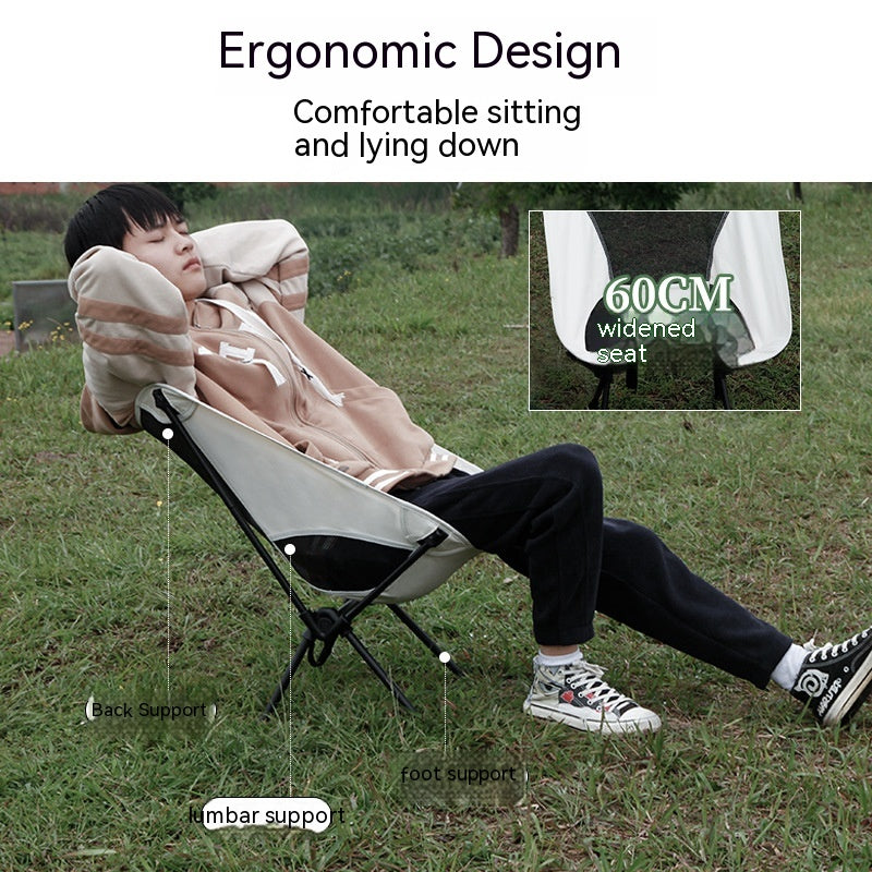 Outdoor Folding Chair Portable Recliner Camping Chair Beach Chair