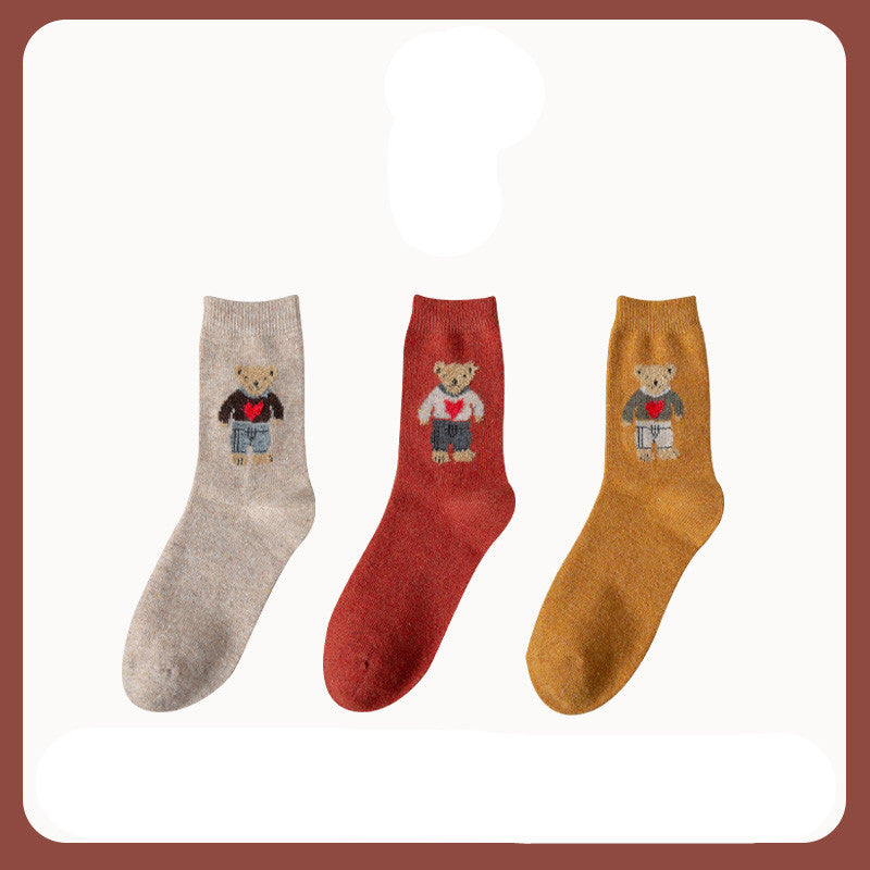 Japanese bear socks