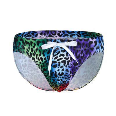 Man Leopard Swimsuit Trunks Swimsuit Male Swimsuit Briefs