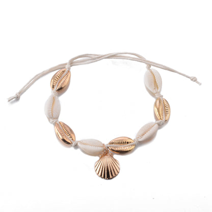 Natural shell anklet