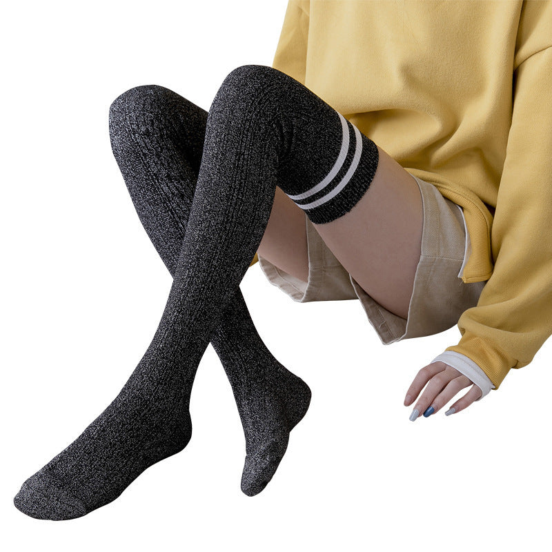 Over the knee socks women high tube thigh socks