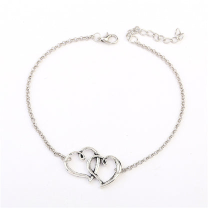 Heart shaped anklet