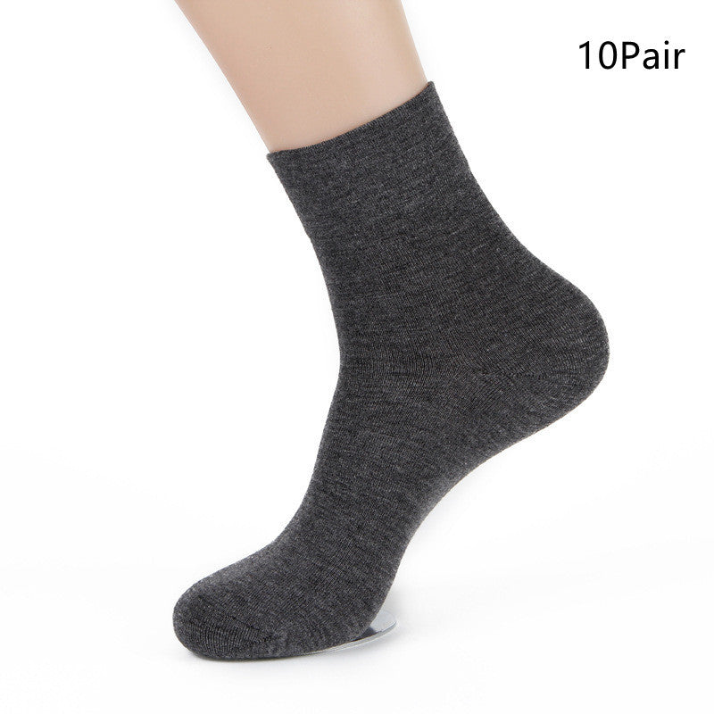 Men's Fashion Bamboo Fiber Wide Mouth Mid-thigh Socks