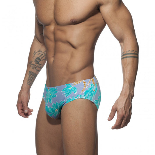 Men's Swimming Trunks Printed Low-waisted Swimming Trunks