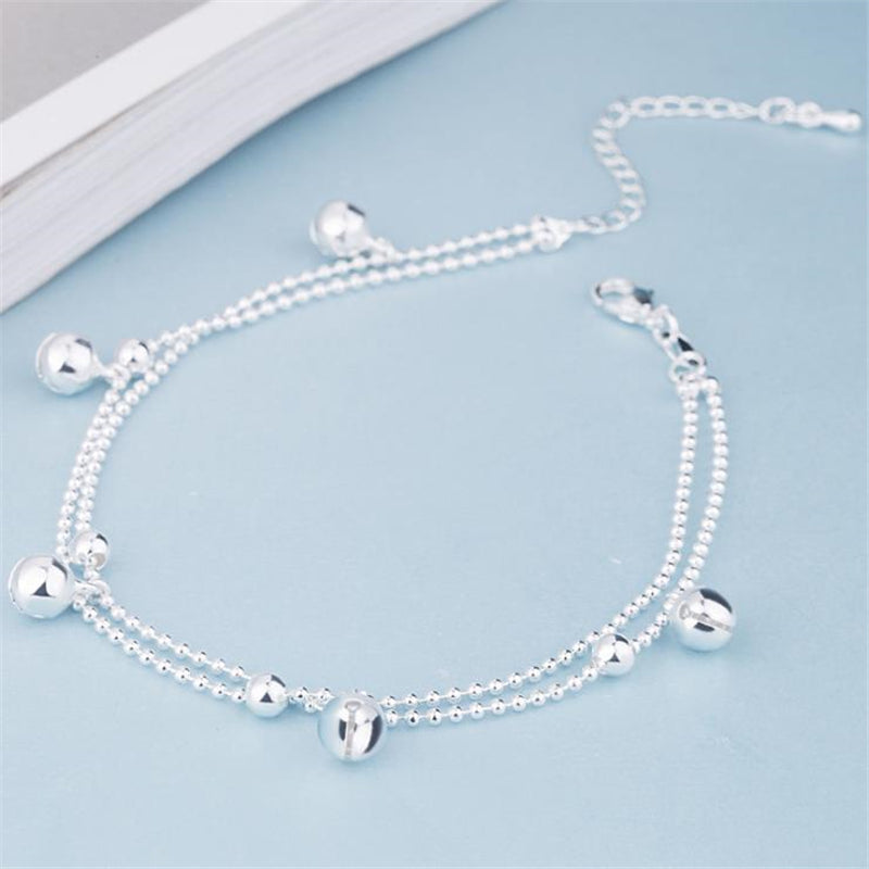 Silver Plated Bell Anklet Design Girlfriend Anklet