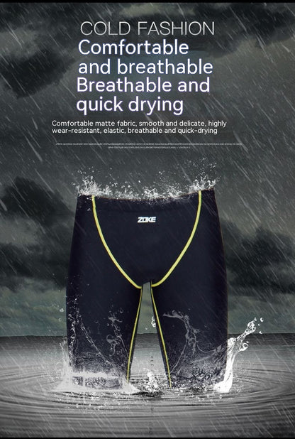 Five-Point Swimming Trunks Men's Professional Racing Swimming Trunks