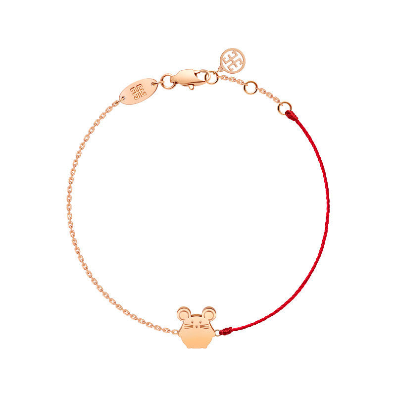 Red Rope Anklet Female Rabbit Rat Ox