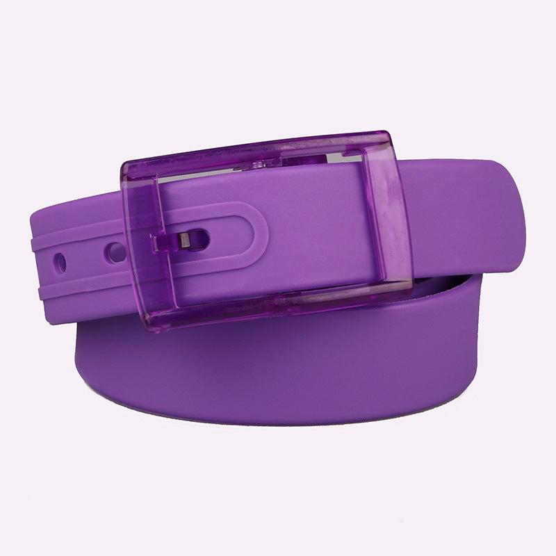 Unisex belt plastic buckle belt