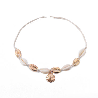 Natural shell anklet